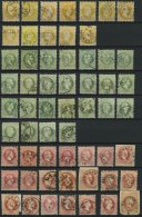 LOTS O,BrfStk , 1867-1883, Schöne Partie Von 241 Werten, Dabei Bessere Zähnungen, Farben, Stempel Etc., Fast N - Colecciones