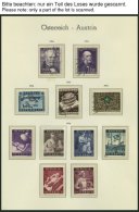 SAMMLUNGEN O, **, Sammlung Österreich Von 1945-81 Im Leuchtturm Falzlosalbum Mit Meist Kleineren Werten, Feinst/Pra - Collections