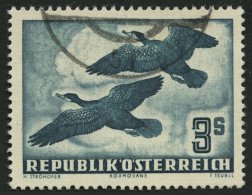 STERREICH 985 O, 1953, 3 S. Vögel, Pracht, Mi. 120.- - Sonstige & Ohne Zuordnung