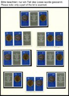 ZUSAMMENDRUCKE **, Postfrische Sammlung Zusammendrucke DDR Von 1960-90 In 4 Alben Mit Guten Mittleren Ausgaben, Dazu Vie - Otros & Sin Clasificación