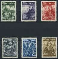 STERREICH 557-62 **, 1933, Katholikentag, Prachtsatz, Mi. 440.- - Usados