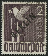 BERLIN 18 O, 1948, 2 M. Schwarzaufdruck, Pracht, Gepr. Schlegel Und Lippschütz, Mi. 500.- - Other & Unclassified