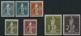 BERLIN 35-41 **, 1949, Stephan, Normale Zähnung, Prachtsatz, Mi. 750.- - Used Stamps