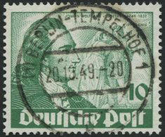 BERLIN 61 O, 1949, 10 Pf. Goethe, Ideal Gestempelt, Pracht, Mi. 70.- - Used Stamps