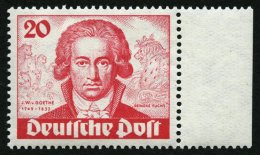 BERLIN 62 **, 1949, 20 Pf. Goethe, Pracht, Gepr. Schlegel, Mi. 150.- - Gebraucht