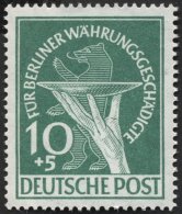 BERLIN 68 **, 1949, 10 Pf. Währungsgeschädigte, Pracht, Mi. 100.- - Gebraucht