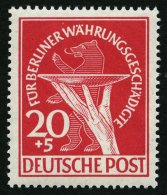 BERLIN 69 **, 1949, 20 Pf. Währungsgeschädigte, Pracht, Mi. 120.- - Used Stamps