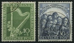 BERLIN 72/3 O, 1950, Philharmonie, Pracht, Mi. 130.- - Gebraucht