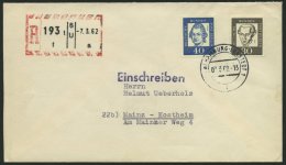 BERLIN 206/7 BRIEF, 1962, 30 Pf. Kant Und 40 Pf. Lessing Auf Brief Mit R-Automaten-Versuchsstempel Hamburg-Lokstedt (6U) - Sonstige & Ohne Zuordnung