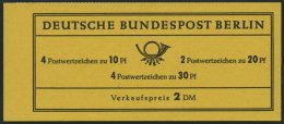 MARKENHEFTCHEN MH 5dRLVIII **, 1966, Markenheftchen Brandenburger Tor, 4. Deckelseite Unbedruckt, Mit Randleistenvariant - Zusammendrucke