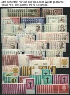 LOTS **, 1957-83, Saubere Dublettenpartie Kompletter Ausgaben, 4-15x, Fast Nur Pracht, Mi. Ca. 1300.- - Used Stamps