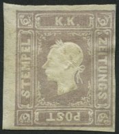 STERREICH *, 1858, 1.05 Kr. Graulila, Gummireste, Schmal-vollrandig, Pracht, Fotobefund Dr. Ferchenbauer, Mi. 900.- - Usados