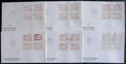 NORWEGEN A BRIEF, Automatenmarken: 1988-97, Mi.Nr. A 3.2d S3-6,8 Und 9, 6 Verschiedene FDC, Pracht - Usados