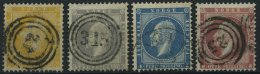 NORWEGEN 2-5 O, 1856/7, König Oskar, Bis Auf 4 Sk. Mit Nummernstempeln, Prachtsatz, Mi. 239.- - Otros & Sin Clasificación