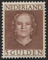 NIEDERLANDE 542 **, 1949, 5 G. Rotbraun, Gummi Minimal Fleckig Sonst Pracht, Mi. 450.- - Niederlande