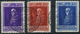 LIECHTENSTEIN 122-24 O, 1933, 80. Geburtstag, Prachtsatz, Mi. 150.- - Sonstige & Ohne Zuordnung