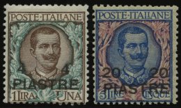 POST IM AUSLAND 16/7IV *, Italienische Post In Der Levante: 1908, Konstantinopel, Type IV, Falzrest, Pracht, Mi. 80.- - Other & Unclassified