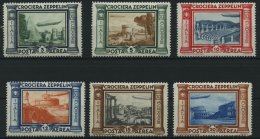 ITALIEN 439-44 *, 1933, Graf Zeppelin, Falzreste, Prachtsatz - Unclassified
