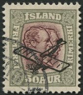 ISLAND 123 O, 1929, 50 A. Grau/braunlila, Pracht, Mi. 100.- - Other & Unclassified
