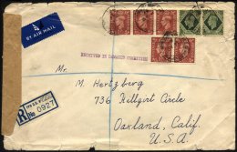 BRITISCHE MILITÄRPOST 200,209 BRIEF, 1947, 11/2 (5x) Und 9 P. (2x) Mit K2 FIELD POST OFFICE/782 Auf Einschreibbrief - Used Stamps