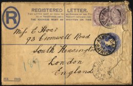 BRITISCHE MILITÄRPOST 65 BRIEF, 1901, 1 P. Königin Victoria (2x) Auf Feldpost-Einschreibbrief Mit K1 ARMY P.O. - Used Stamps