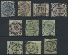 GROSSBRITANNIEN 72-81 O, 1883, Königin Victoria, Sauber Gestempelter Prachtsatz, Mi. 1200.- - Used Stamps