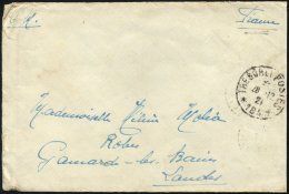 FRANKREICH FELDPOST 1921, K1 TRESOR ET POSTES/184 Auf Feldpostbrief Nach Frankreich, Feinst - Sonstige & Ohne Zuordnung