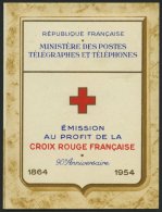 FRANKREICH 1052/3 MH **, 1954, Markenheftchen Rotes Kreuz, Pracht, Mi. 140.- - Autres & Non Classés