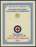 FRANKREICH 984/5 MH **, 1953, Markenheftchen Rotes Kreuz, Pracht, Mi. 130.- - Autres & Non Classés