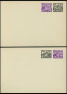 GANZSACHEN PP 8,10 BRIEF, Privatpost: 1952, 6 Pf. Neben 1 Pf. Und 1 Pf. Neben 6 Pf. Bauten, 2 Ungebrauchte Prachtkarten - Collections