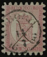 FINNLAND 4A O, 1860, 10 K. Rosakarmin Auf Rosa, Plattenfehler Im Linken Rahmen, K1 WIBORG Und Federkreuz, Alle Zungen, P - Otros & Sin Clasificación