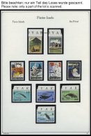 FÄRÖER **, Bis Auf Einige Wenige Werte Komplette Postfrische Sammlung Färöer Von 1990-97 Auf KA-BE S - Islas Faeroes