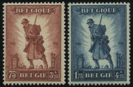 BELGIEN 342/3 *, 1932, Infanterie, Falzrest, Pracht, Mi. 150.- - Belgien