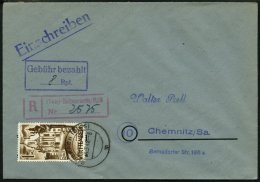 SAMMLUNGEN, LOTS 1947/8, 4 Verschiedene Belege, Dabei 2 Einschreibbriefe Mit Teilbarfrankaturen, Pracht - Other & Unclassified