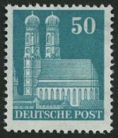 AMERIK. U. BRITISCHE ZONE 92eg **, 1948, 50 Pf. Eng Gezähnt, Leichter Herstellungsbedingter Gummibug, Pracht, Mi. 1 - Sonstige & Ohne Zuordnung