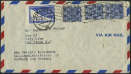 AMERIK. U. BRITISCHE ZONE - FLUGPOST-ZULASSUNGSMARKE 1 BRIEF, 16.8.1948, Par Avion Auf Bedarfsluftpostbrief Von Hamburg - Otros & Sin Clasificación
