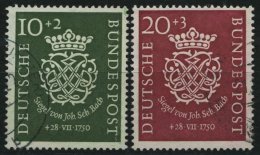 BUNDESREPUBLIK 121/2 O, 1950, Bach, üblich Gezähnt Pracht, Mi. 100.- - Gebraucht