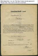 BUNDESREPUBLIK 129 BRIEF, 1952/3, Annahmebuch (Land), Zustellbezirk Pleinting, 32 Seiten Komplett, Die Gebühr Wurde - Usados