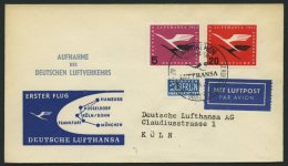 DEUTSCHE LUFTHANSA 7 BRIEF, 1.4.1955, München-Köln/Wahn, Brief Feinst - Used Stamps