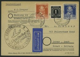 ERST-UND ERÖFFNUNGSFLÜGE 2303 BRIEF, 1.5.48, Hamburg-London, Flugbestätigungsstempel In Schwarz (Gef&auml - Covers & Documents