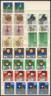 LOTS **, 1973-87, Partie Von über 250 Paaren Im Einsteckbuch, Dabei Auch Bessere Wie Nr. 1134-38, 1206-08 Und 1274- - Used Stamps