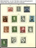 SAMMLUNGEN O,**,* , Sammlung Bundesrepublik Von 1949-79 Mit Mittleren Ausgaben, Anfangs Lückenhaft, Später Pos - Used Stamps