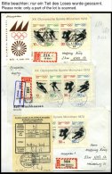SAMMLUNGEN Umfangreiche Sammlung Von über 2000 Bedarfsbelegen Bundesrepublik Von 1958-72 In 6 Dicken Leitzordnern, - Oblitérés