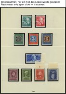 SAMMLUNGEN **, O, Bis Auf Posthornsatz Zweifach überkomplette Saubere Sammlung Bund Von 1949-89 In 3 Lindner Falzlo - Oblitérés