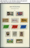 SAMMLUNGEN **, 1980-99, Postfrische Komplette Teilsammlung Im Leuchtturm Falzlosalbum, Prachterhaltung - Autres & Non Classés