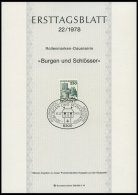 ERSTTAGSBLÄTTER 956-99 BrfStk, 1978, Kompletter Jahrgang, ETB 1 - 22/78, Pracht - Autres & Non Classés