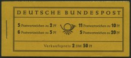 MARKENHEFTCHEN MH 2b **, 1955, Markenheftchen Heuss, Reklame Pelikanöl Für Papier, Pracht, Mi. 320.- - Altri & Non Classificati
