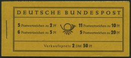 MARKENHEFTCHEN MH 2b **, 1955, Markenheftchen Heuss, Reklame Pelikanöl Für Papier, Pracht, Mi. 320.- - Otros & Sin Clasificación