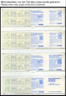 ZUSAMMENDRUCKE A. MH 22-W 78 Brief,** , 1980-82, Spezialsammlung Burgen Und Schlösser, Dabei Diverse Verschiedene M - Used Stamps