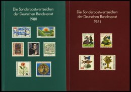 JAHRESZUSAMMENSTELLUNGEN J 8/9 **, 1980/1, 2 Jahreszusammenstellungen, Pracht, Mi. 80.- - Sonstige & Ohne Zuordnung